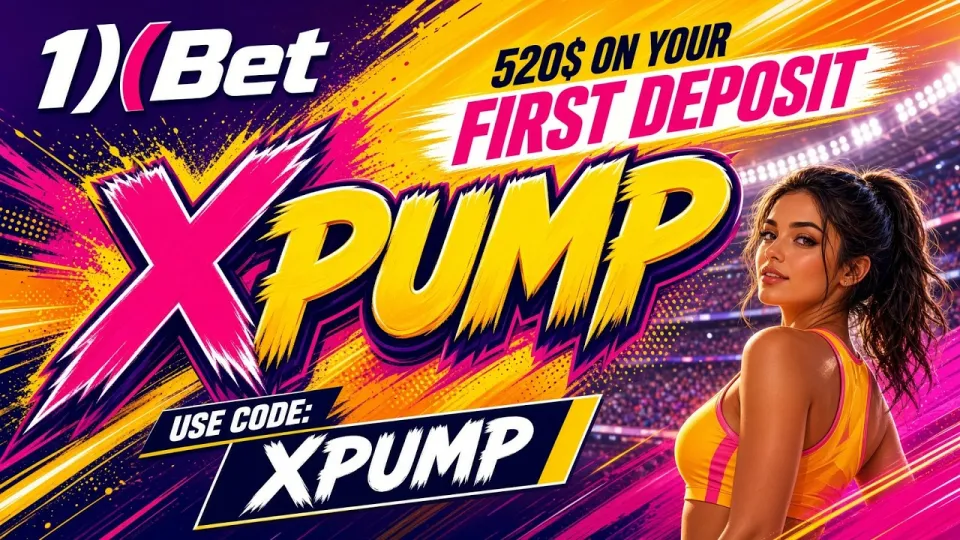 1XBET CODE XPUMP gives new players a working welcome bonus when entered in the sign-up form